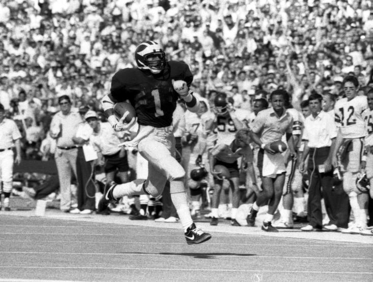 Greg McMurtry Michigan Football 1987 | gobluefootballhistory.com