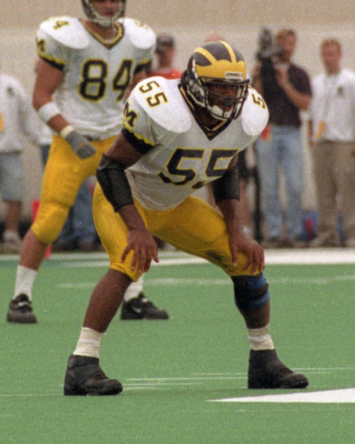 Dhani Jones Michigan Football Team 1999 | bigbluefootballhistory.com