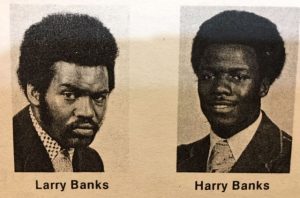 Harry and Larry Banks Michigan Football 1974 | gobluefootballhistory.com