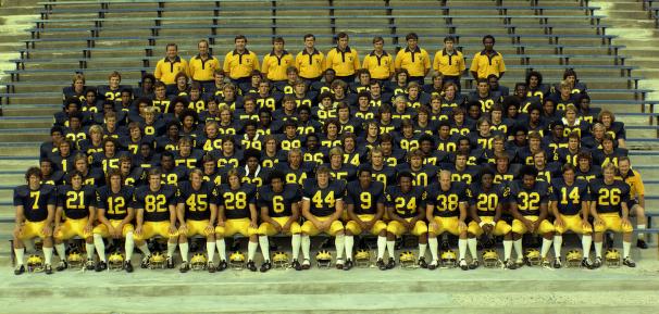 Michigan Wolverine Football team 1974 | gobluefootballhistory.com