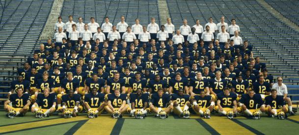 Michigan Football Team 1986 | gobluefootballhistory.com